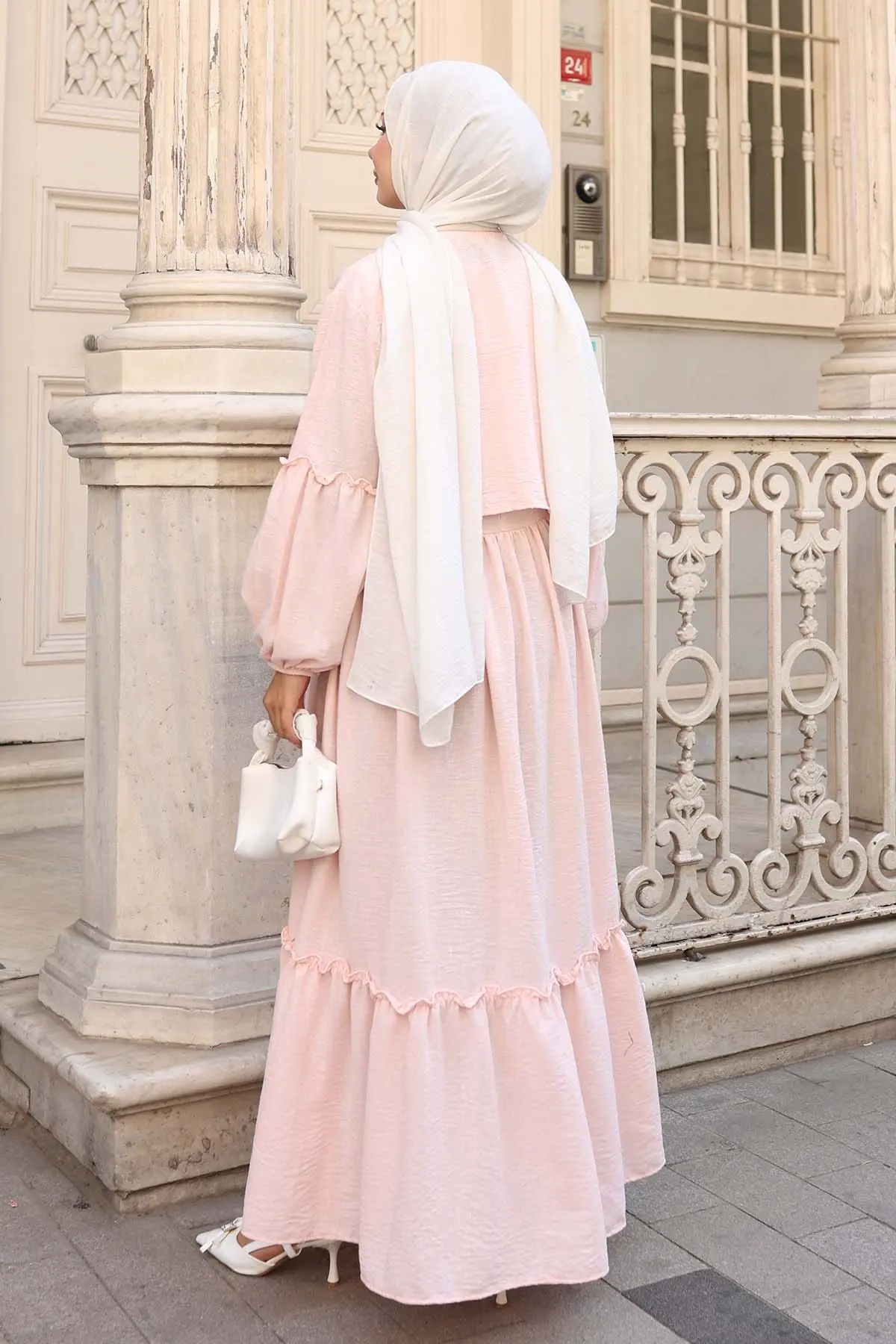 Bow Detail Dress Set-detail