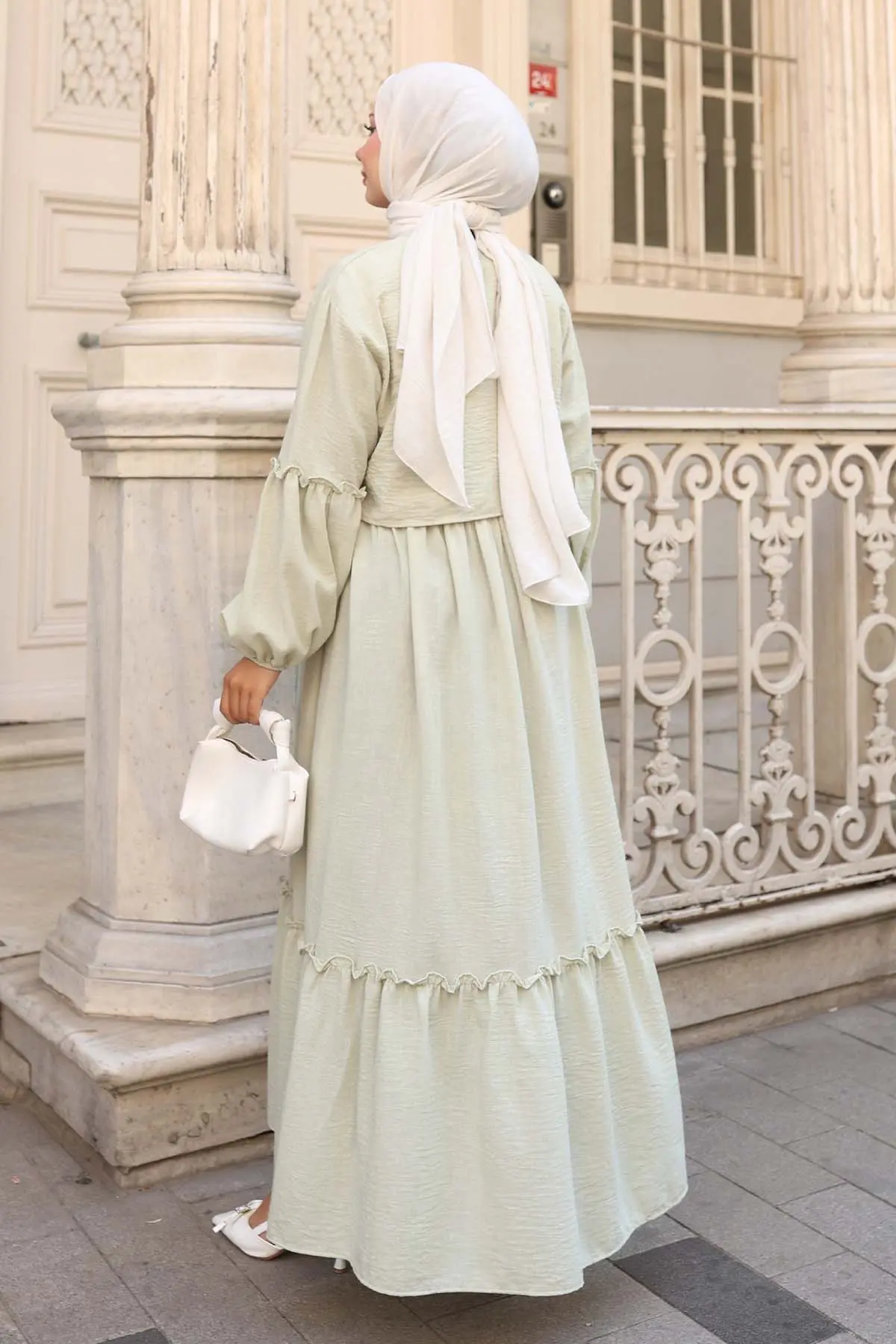 Bow Detail Dress Set-detail