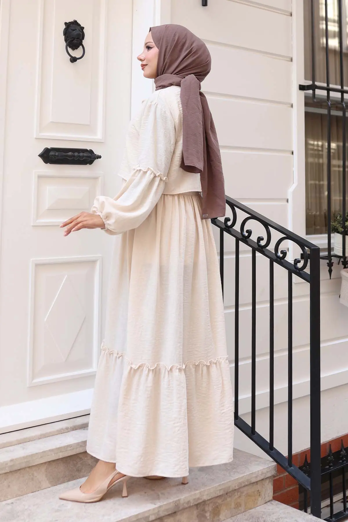 Bow Detail Dress Set-detail