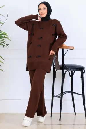 Bow Detailed Knitwear Set