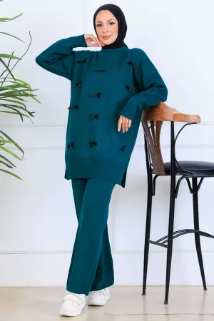 Bow Detailed Knitwear Set