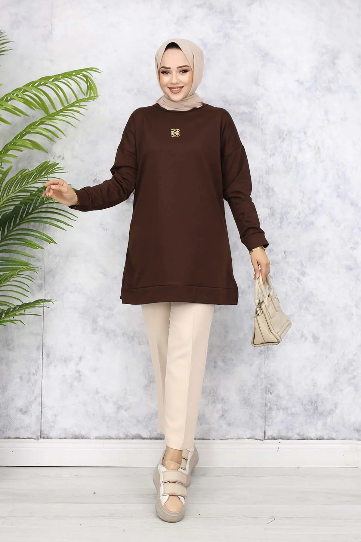 Brooch Detailed Tunic-detail