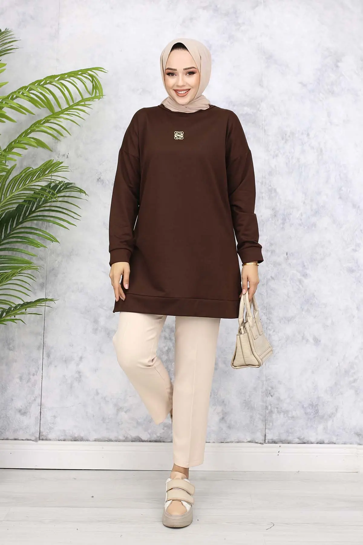 Brooch Detailed Tunic-detail