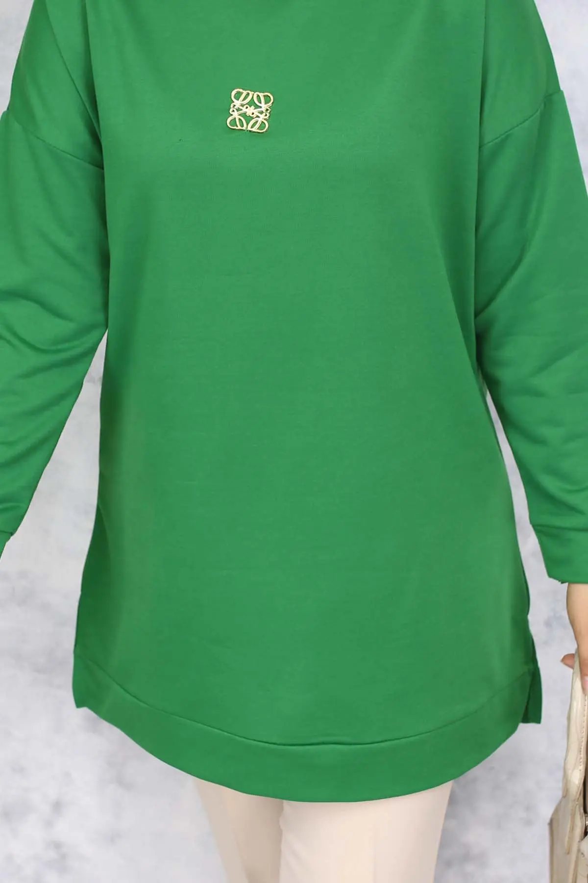 Brooch Detailed Tunic-detail