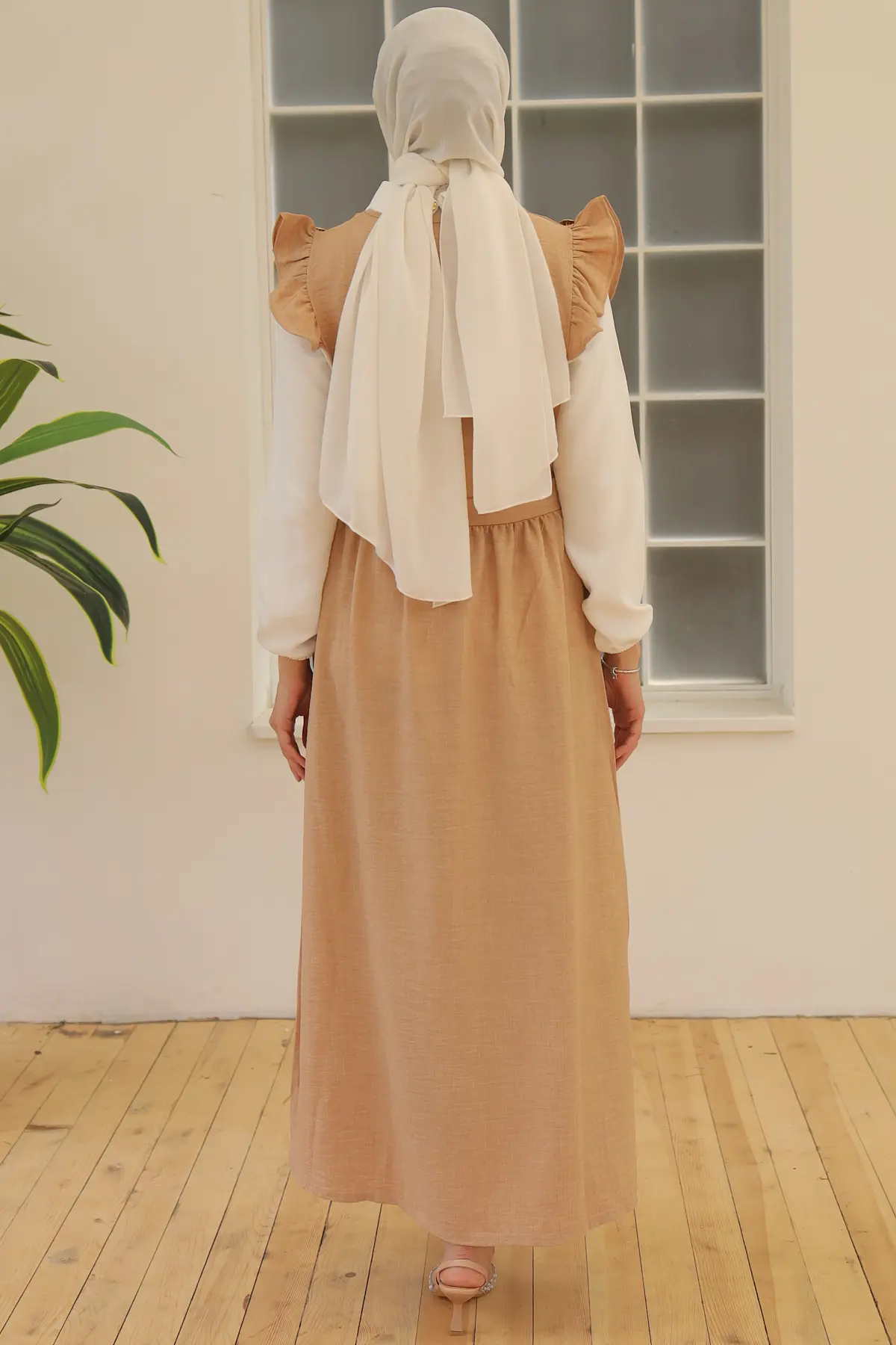 Button Detailed Double Dress-detail