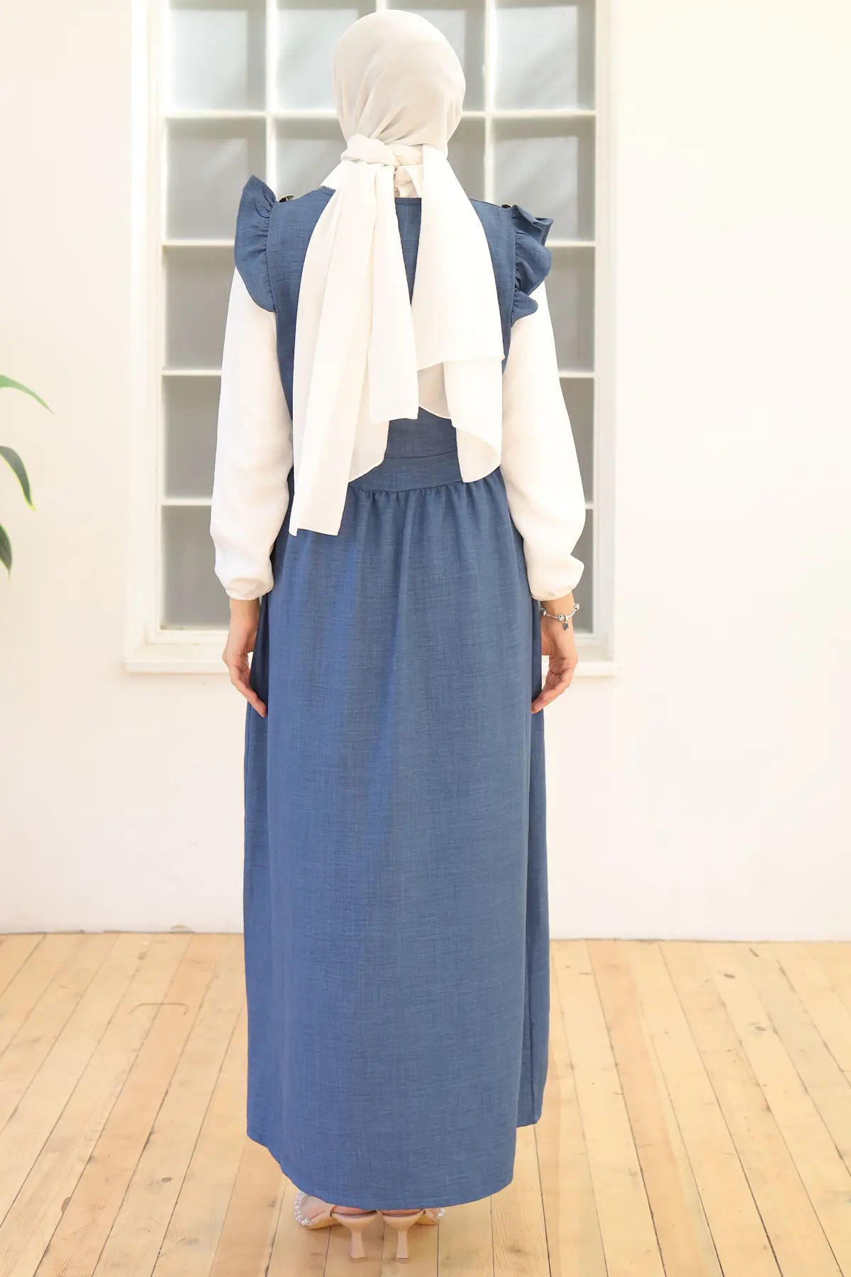 Button Detailed Double Dress-detail