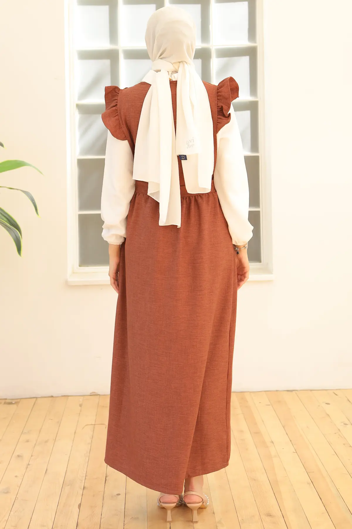 Button Detailed Double Dress-detail