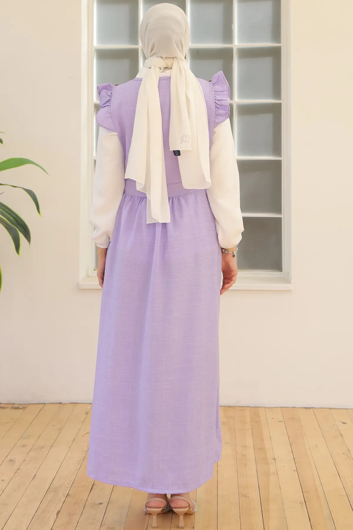 Button Detailed Double Dress-detail