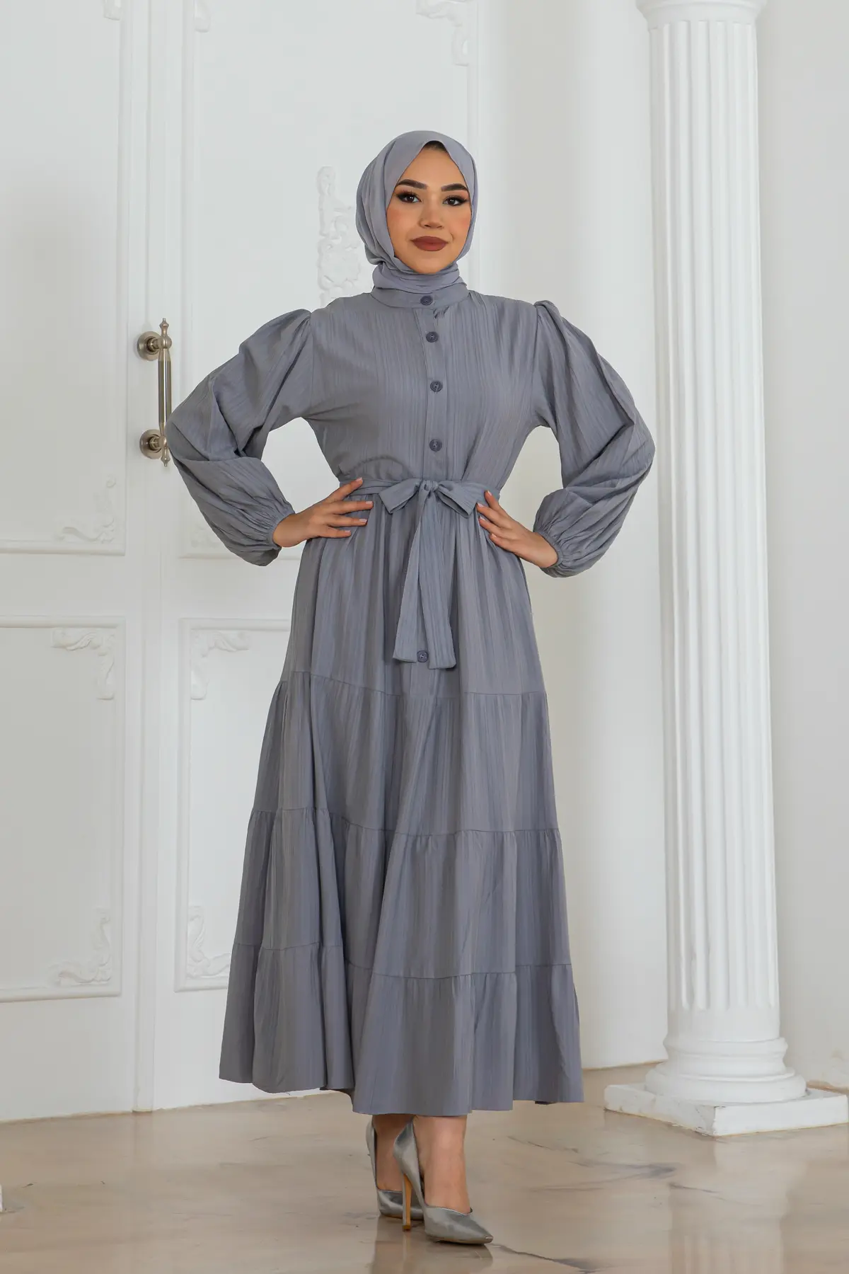 Button Detailed Dress-detail