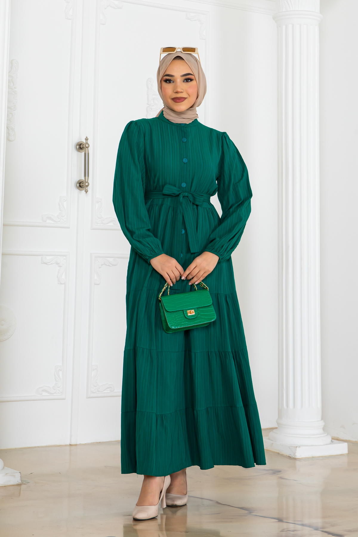 Button Detailed Dress