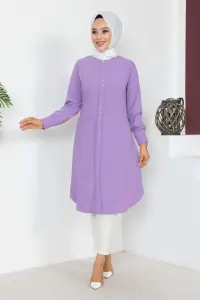 Button Detailed Hijab Tunic