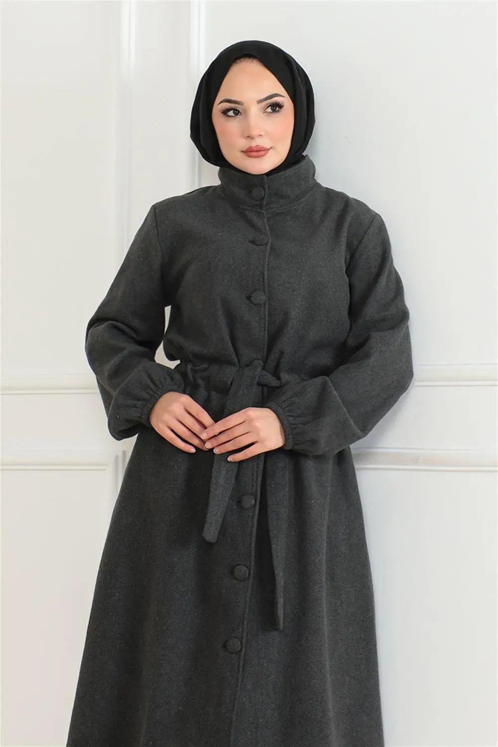 Button Detailed Stash Coat-detail