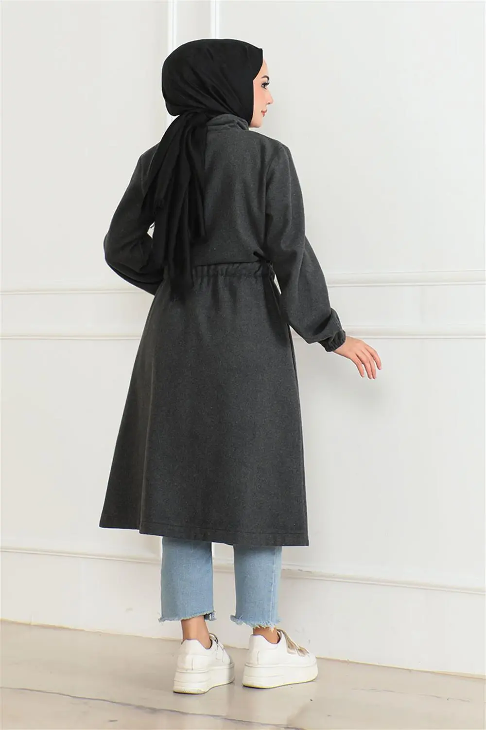 Button Detailed Stash Coat-detail