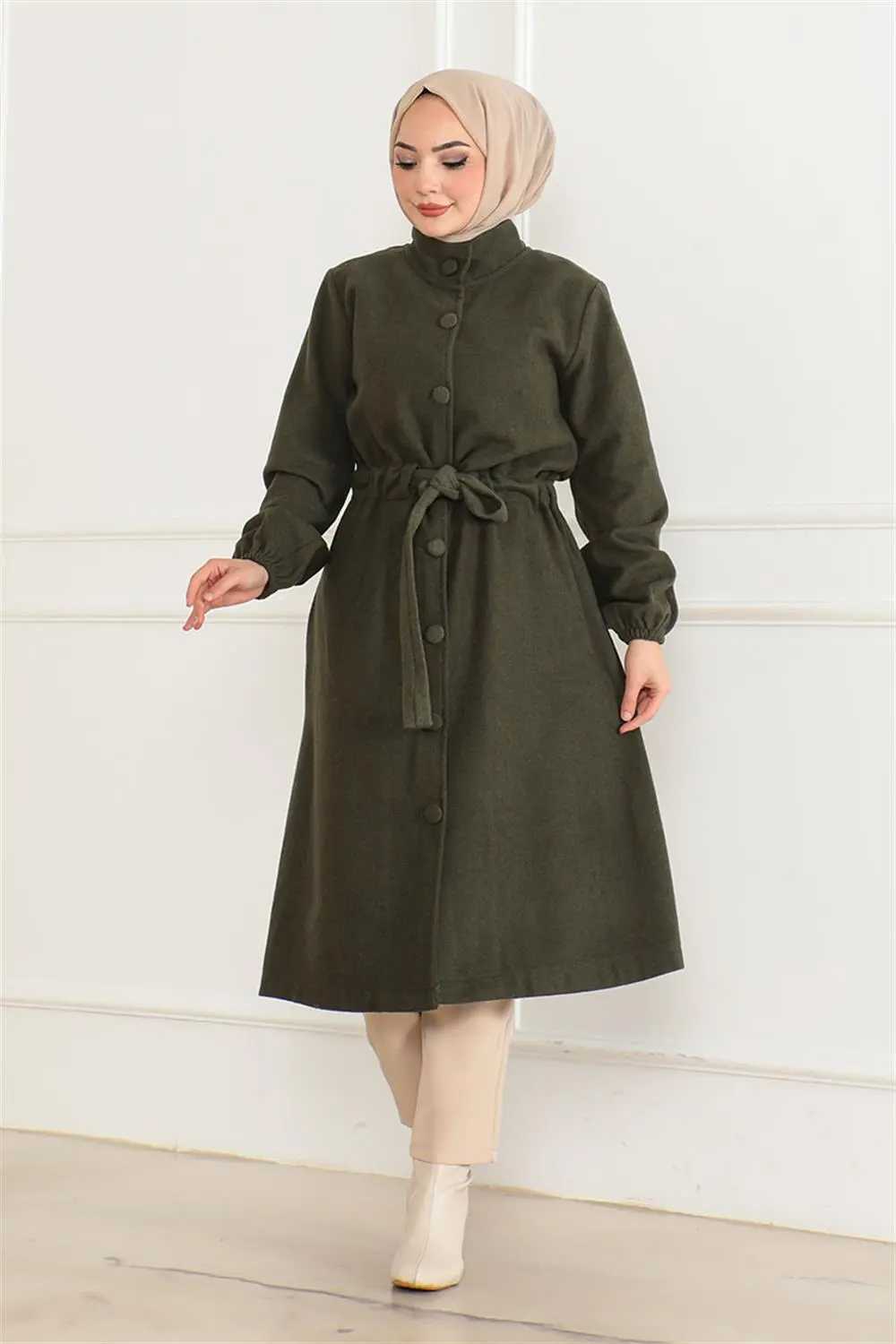 Button Detailed Stash Coat-detail