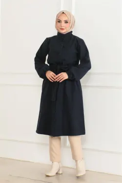 Button Detailed Stash Coat