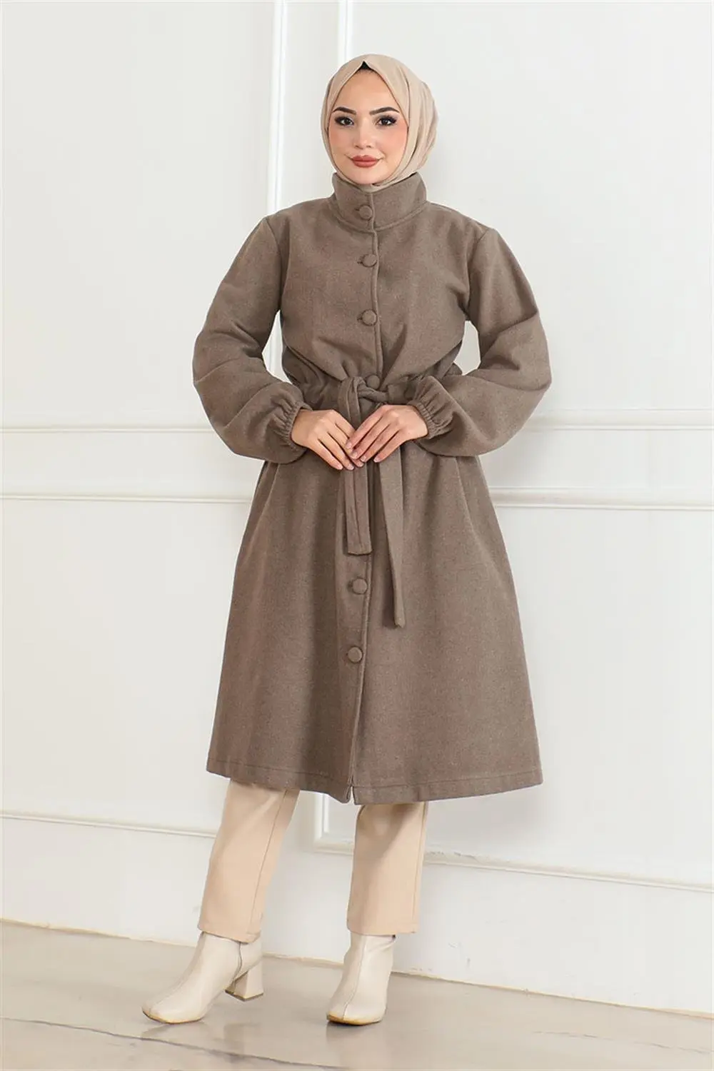 Button Detailed Stash Coat-detail