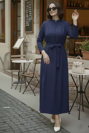Buttoned Hijab Dress