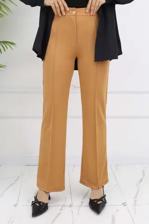 Buttoned Palazzo Trousers