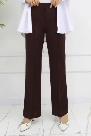 Buttoned Palazzo Trousers