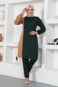 Buttoned Two-tone Suit