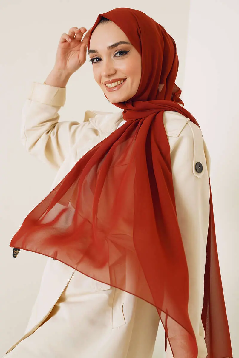 Chiffon Brick Shawl