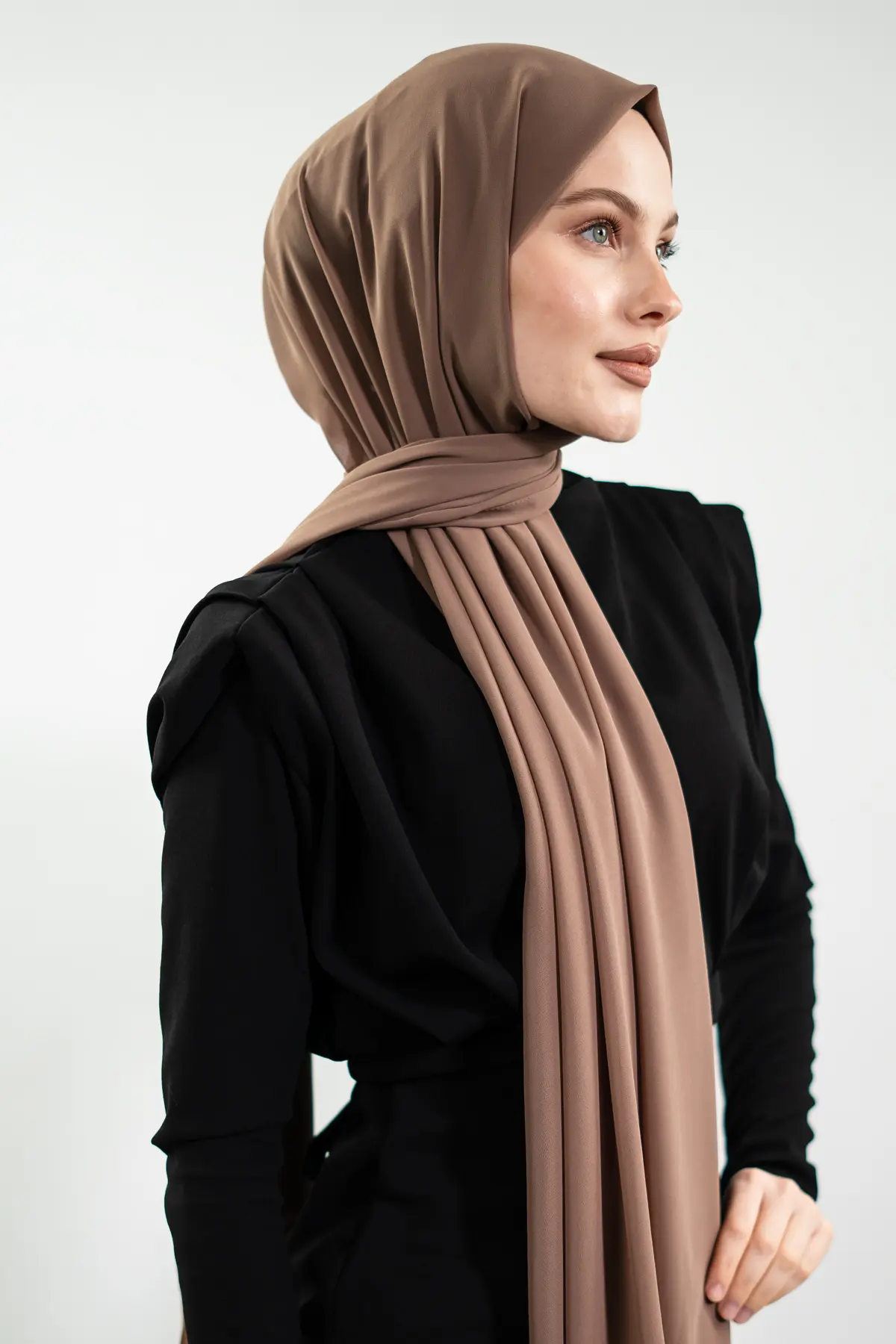 Chiffon Brown Shawl