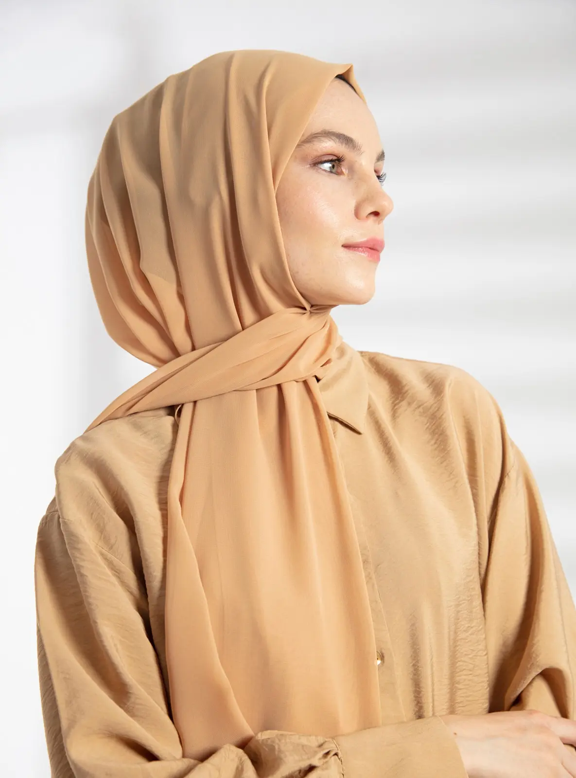 Chiffon Camel Shawl