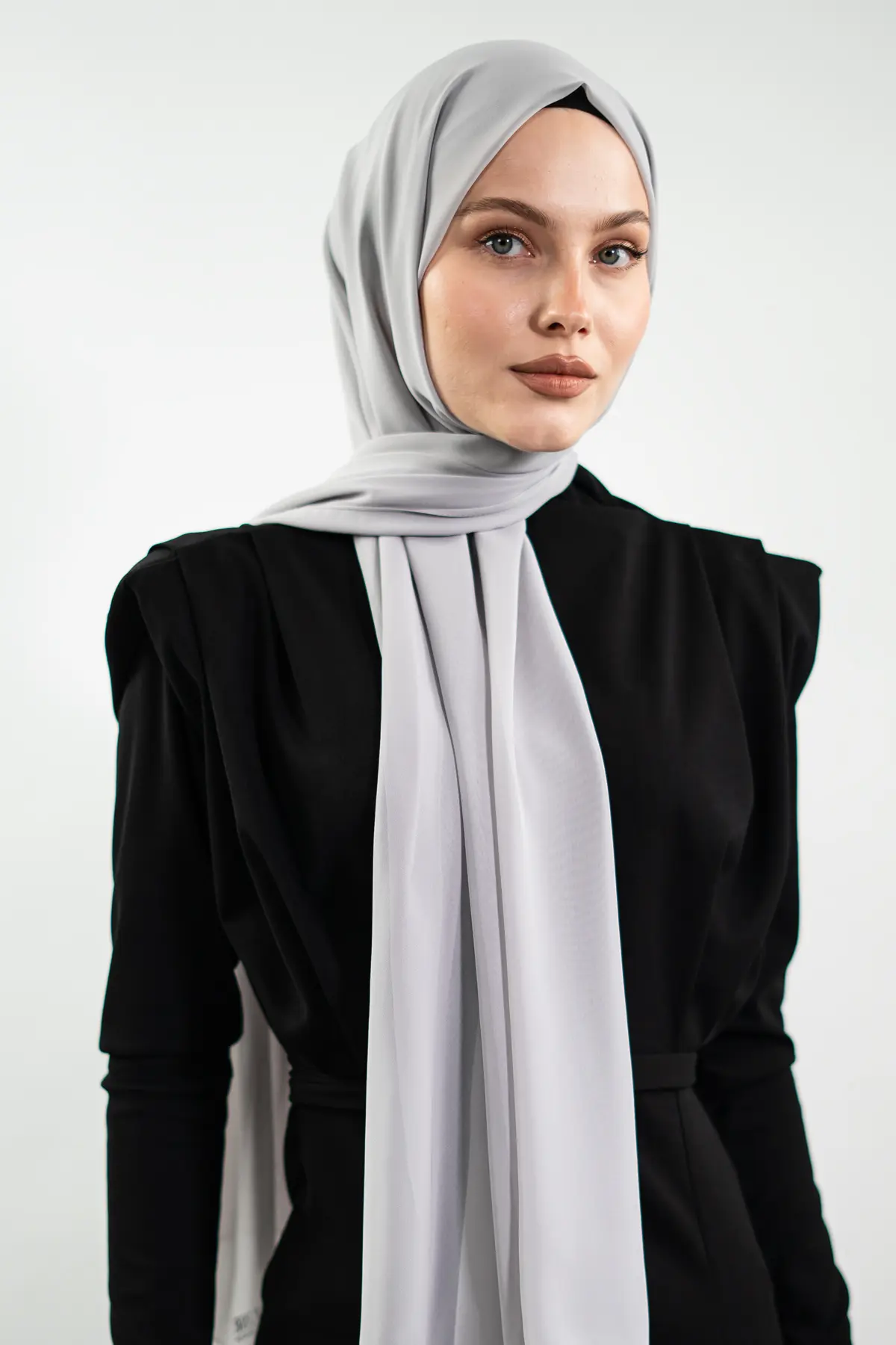 Chiffon Grey Shawl