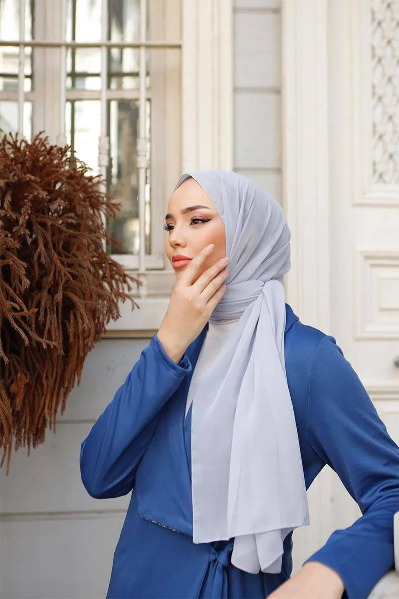 Chiffon Grey Shawl