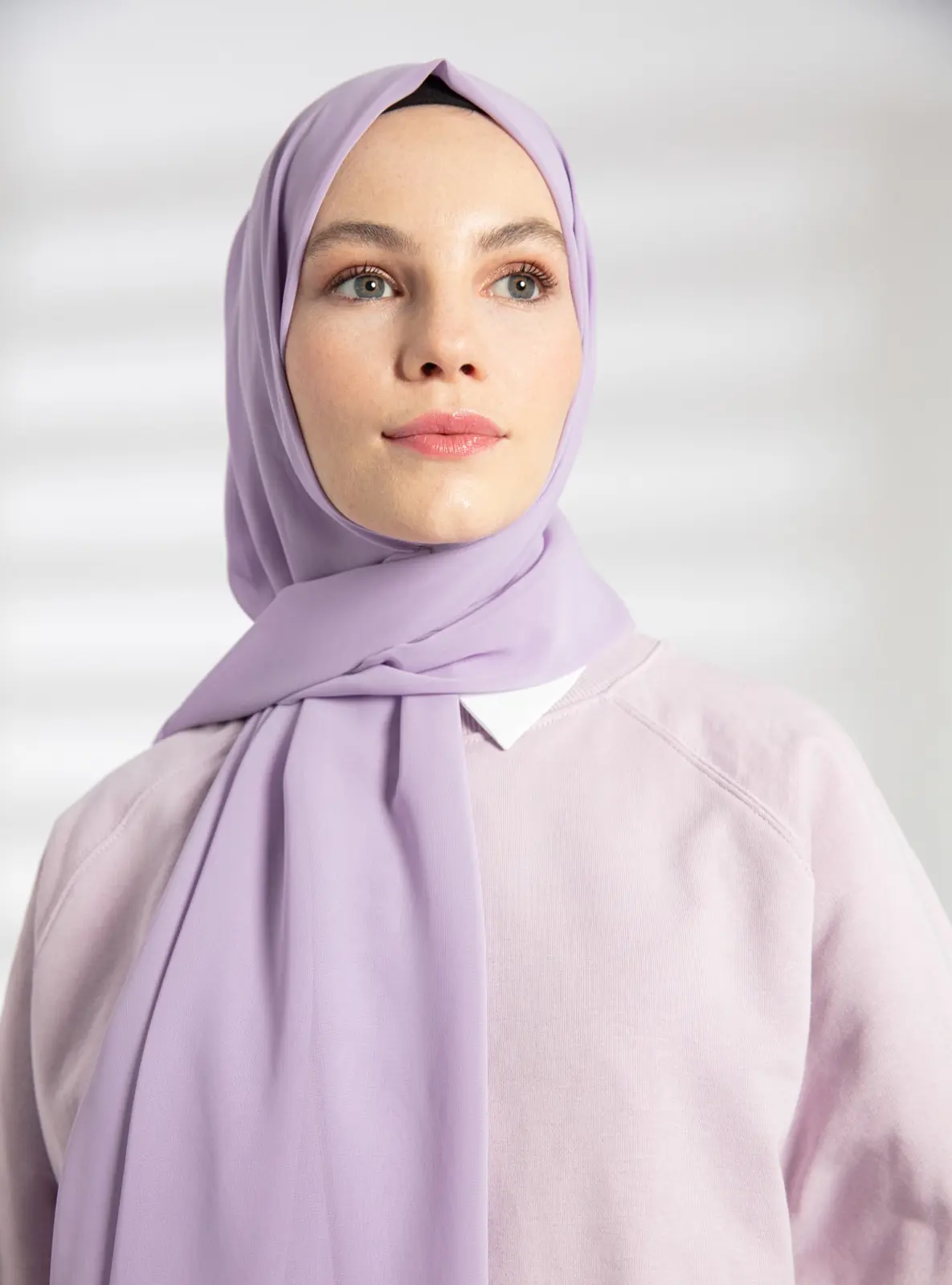 Chiffon Lila Shawl