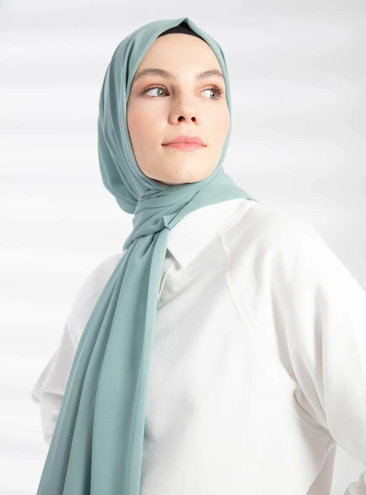 Chiffon Mint Shawl