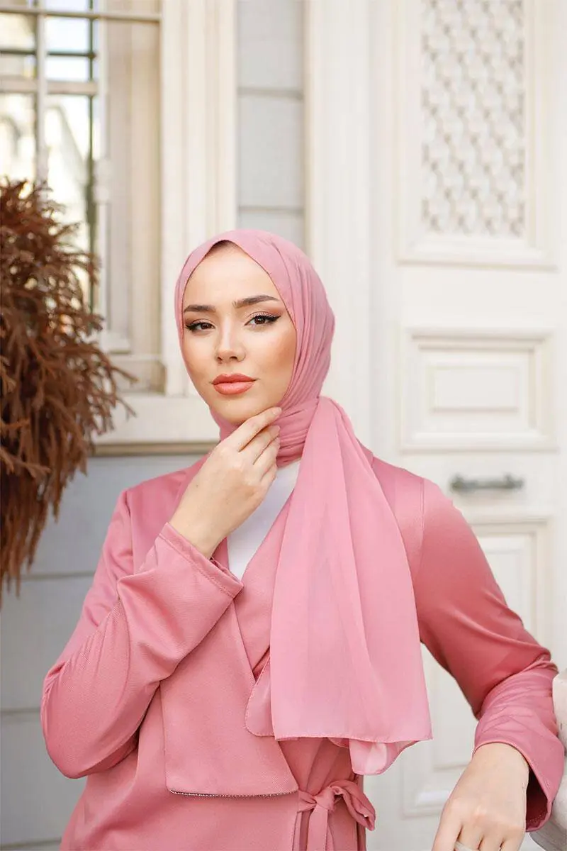 Chiffon Pink Shawl