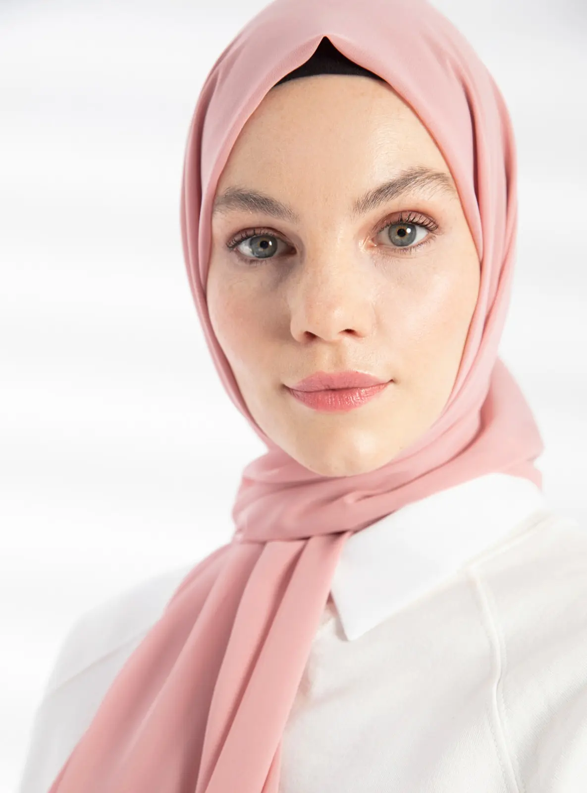 Chiffon Powder Pink Shawl