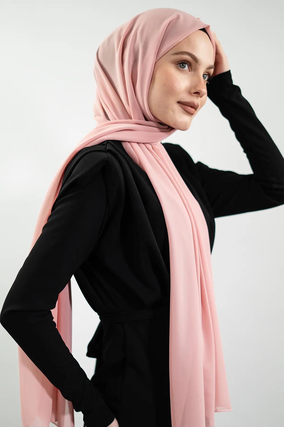 Chiffon Powder Pinkshawl