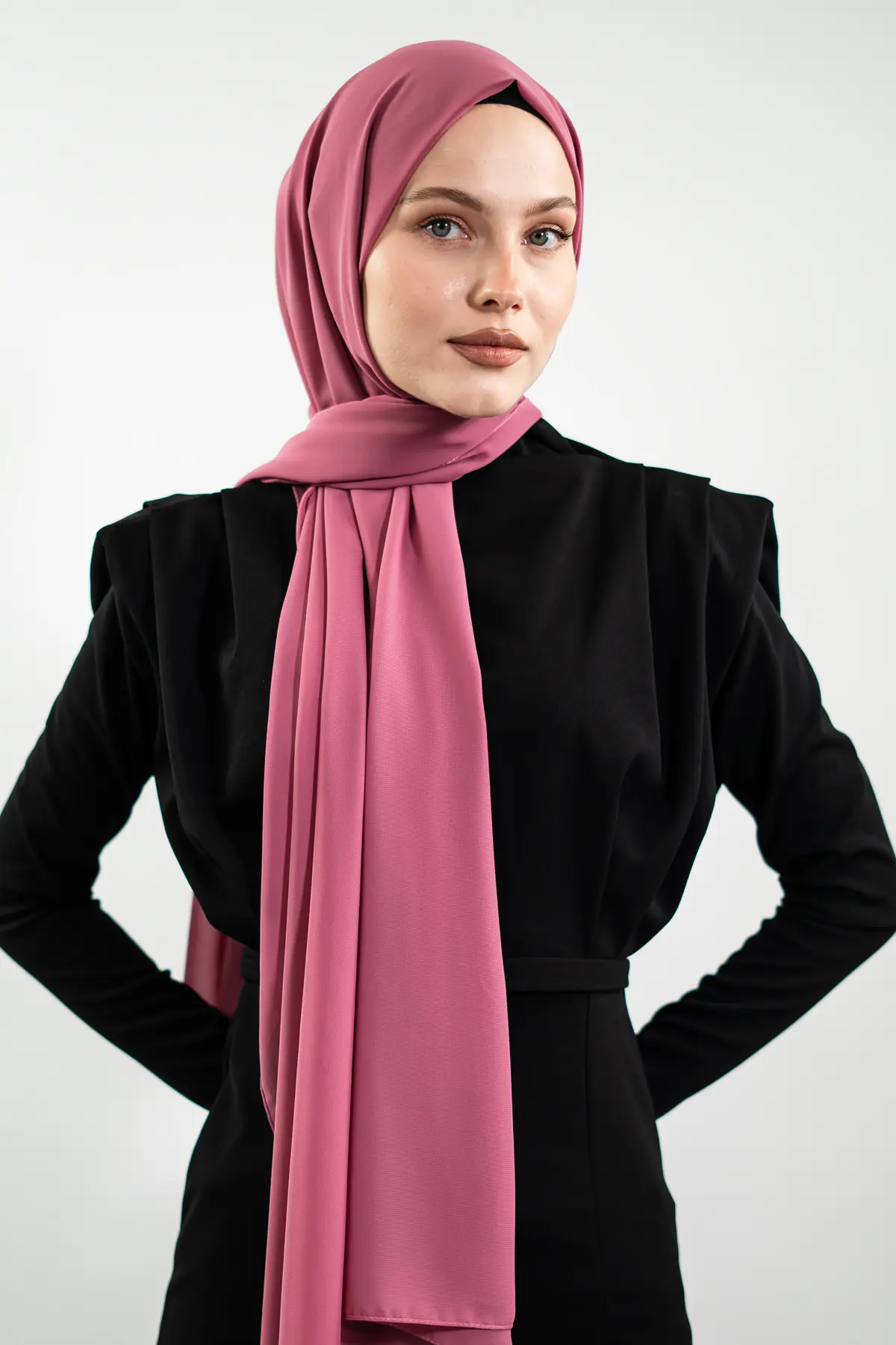 Chiffon Rose Shawl-detail