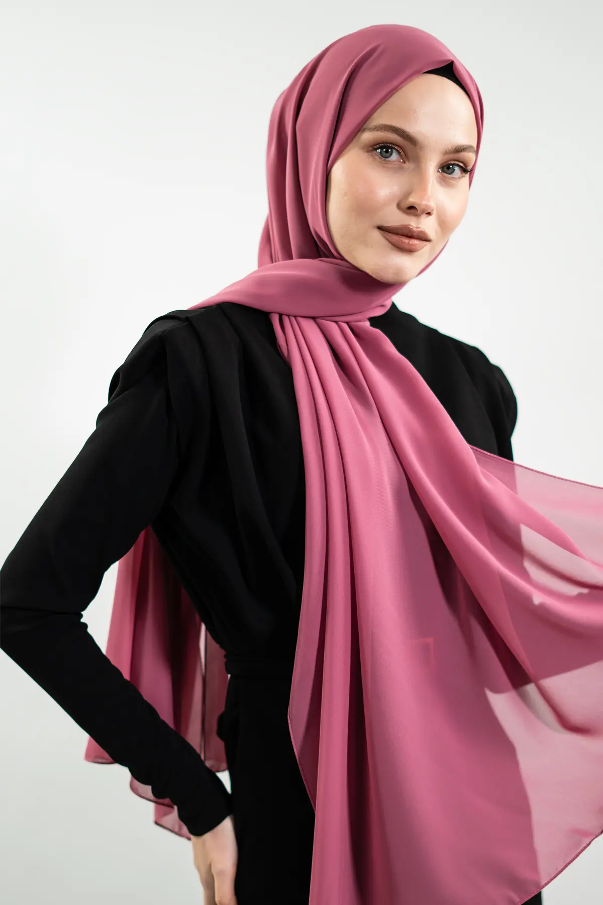 Chiffon Rose Shawl