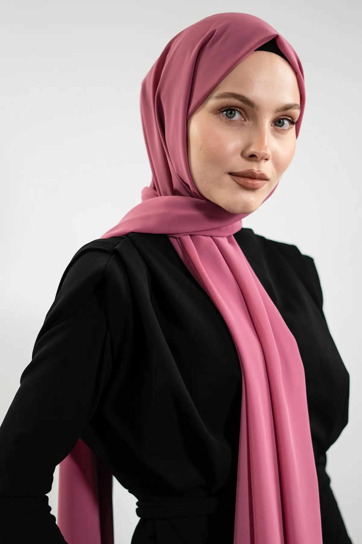 Chiffon Rose Shawl-detail