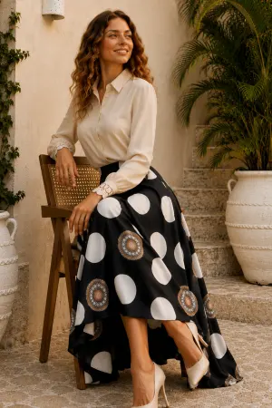 Chiffon Satin Skirt