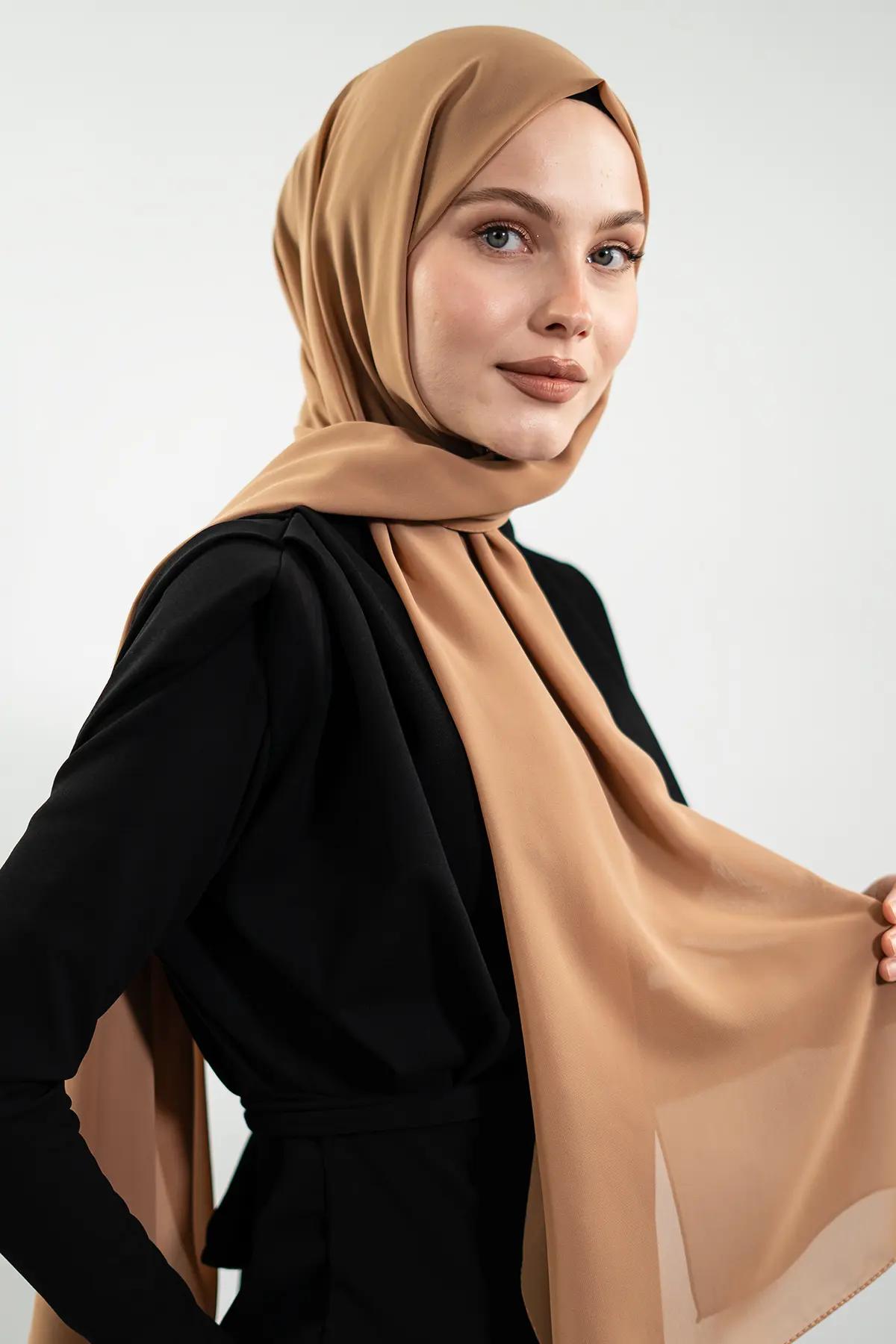 Chiffon Tan Shawl