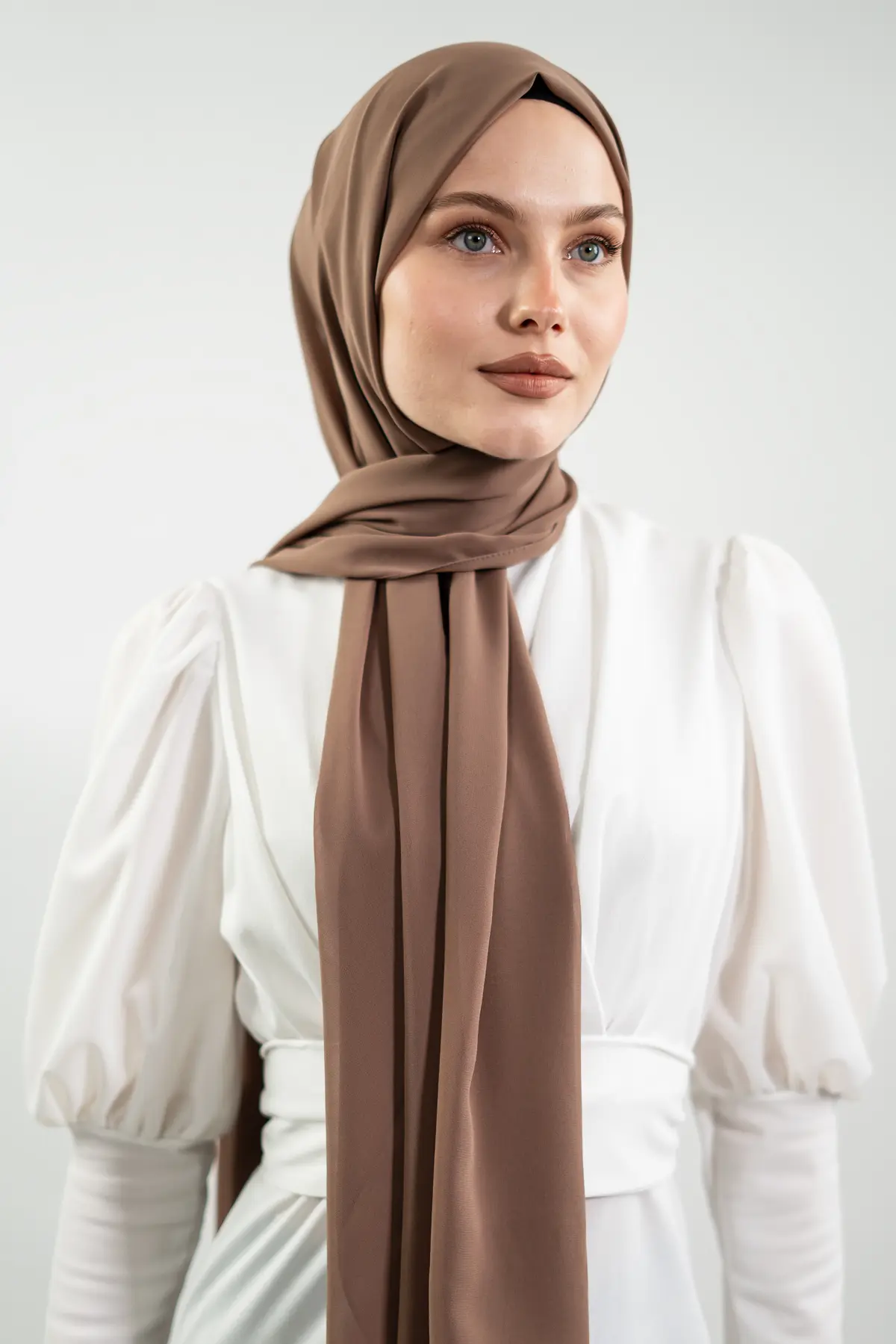 Chiffon Vıson Color Shawl-detail