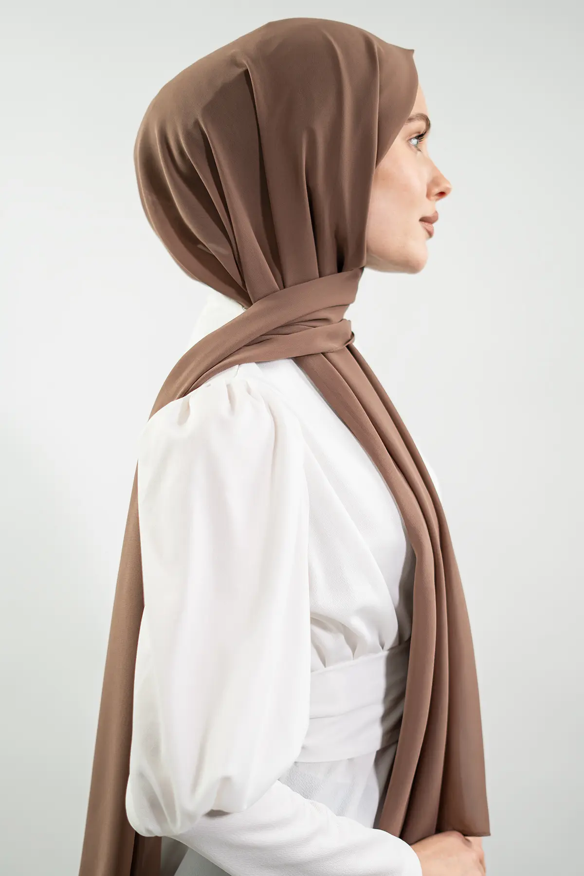 Chiffon Vıson Color Shawl-detail