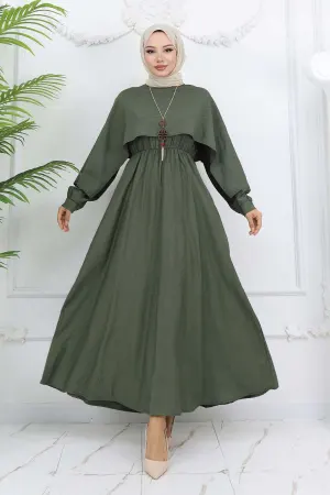 Collar Detailed Necklace Dress