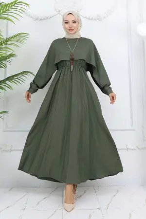 Collar Detailed Necklace Dress