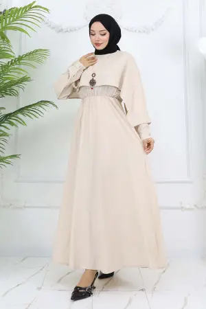 Collar Detailed Necklace Dress