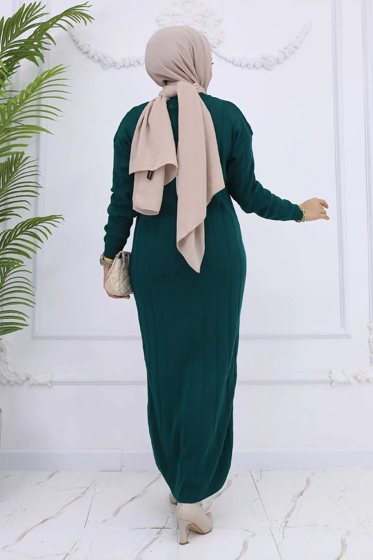 Corduroy Knit Dress-detail