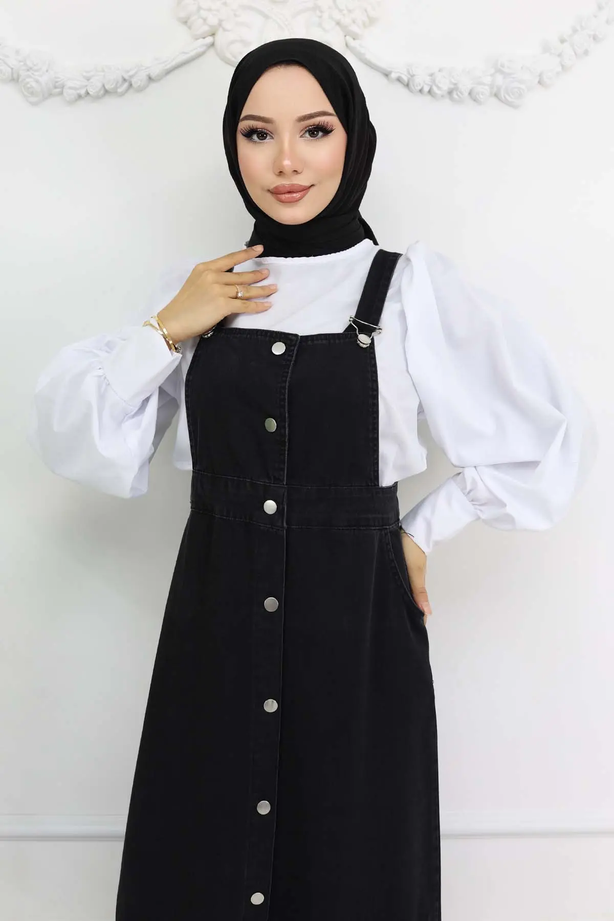 Denim Overall Dress-detail