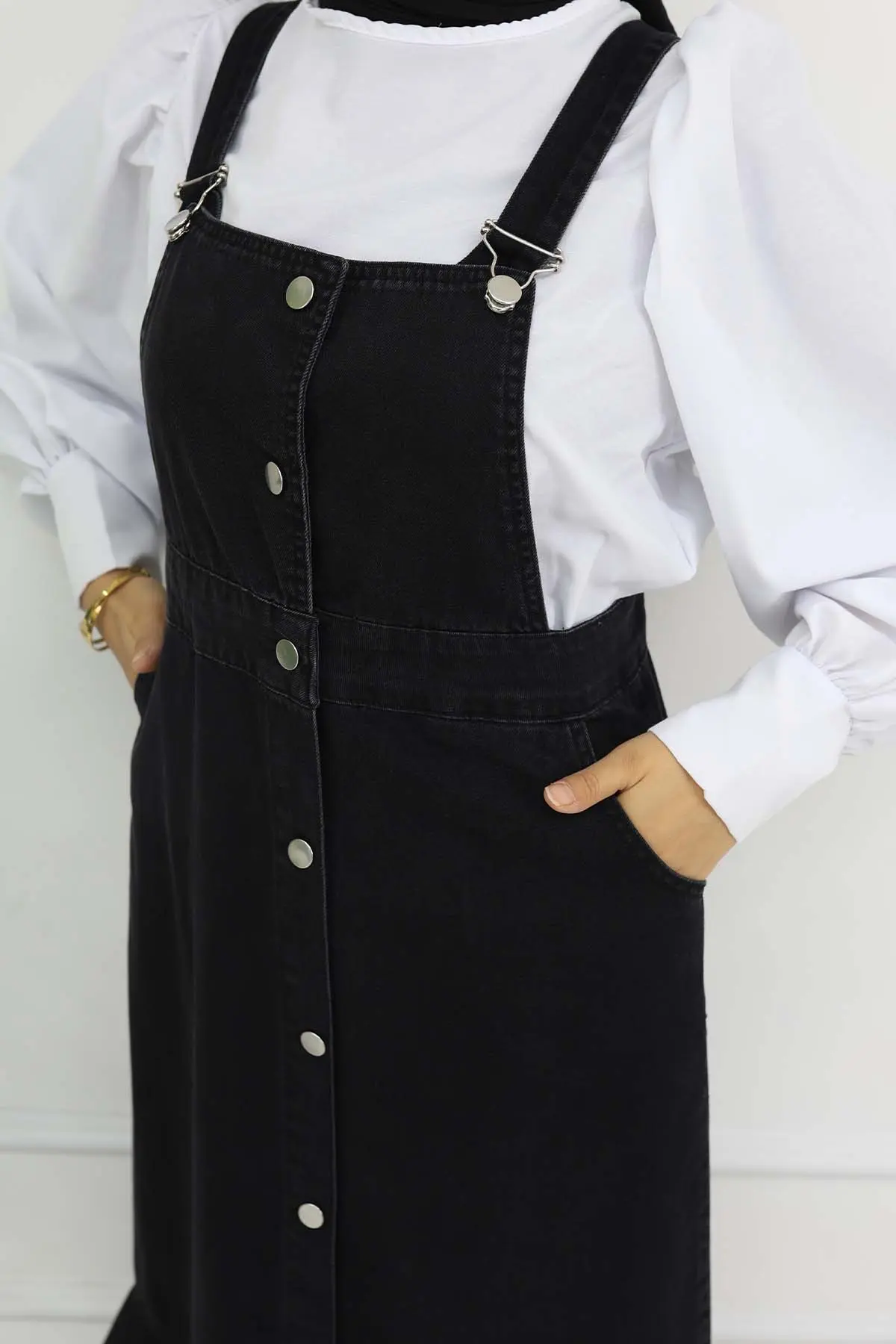 Denim Overall Dress-detail