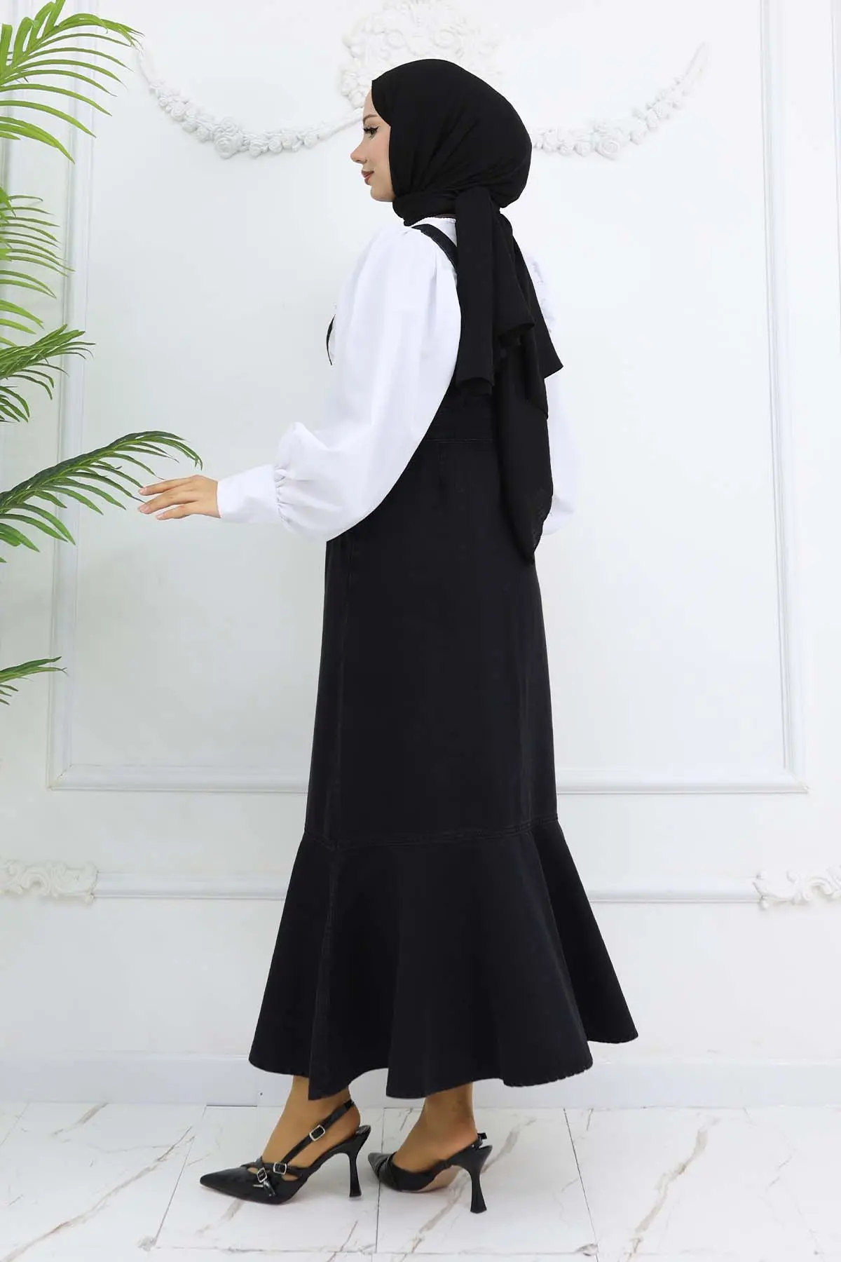 Denim Overall Dress-detail