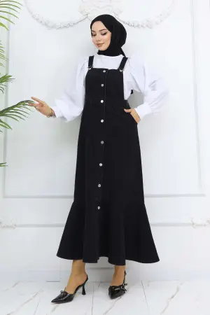 Denim Overall Dress