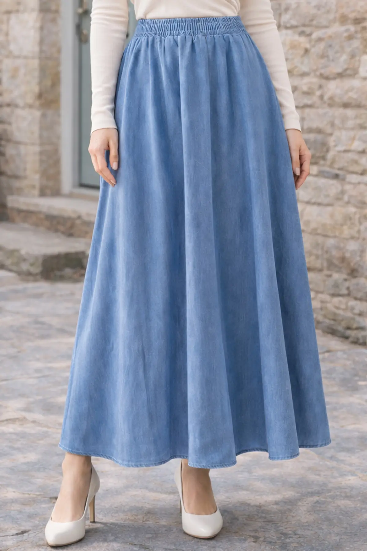 Denim Skirt-detail